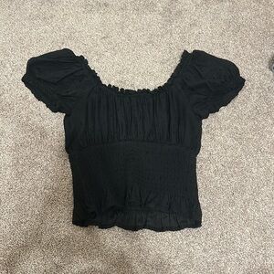 Black Hollister crop top